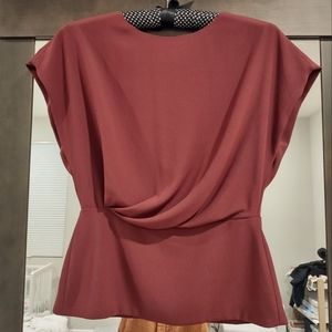 M.M.LaFleur Nevji top burgundy red